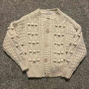 Rylee + Cru Bobble Cardigan-Natural